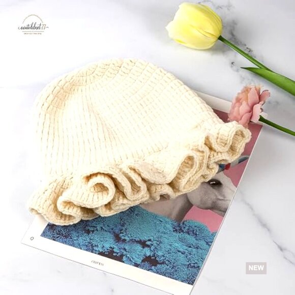 Crochet Bucket Hat Handmade Knit Floppy Cap Boho Travel Outdoor Fishing